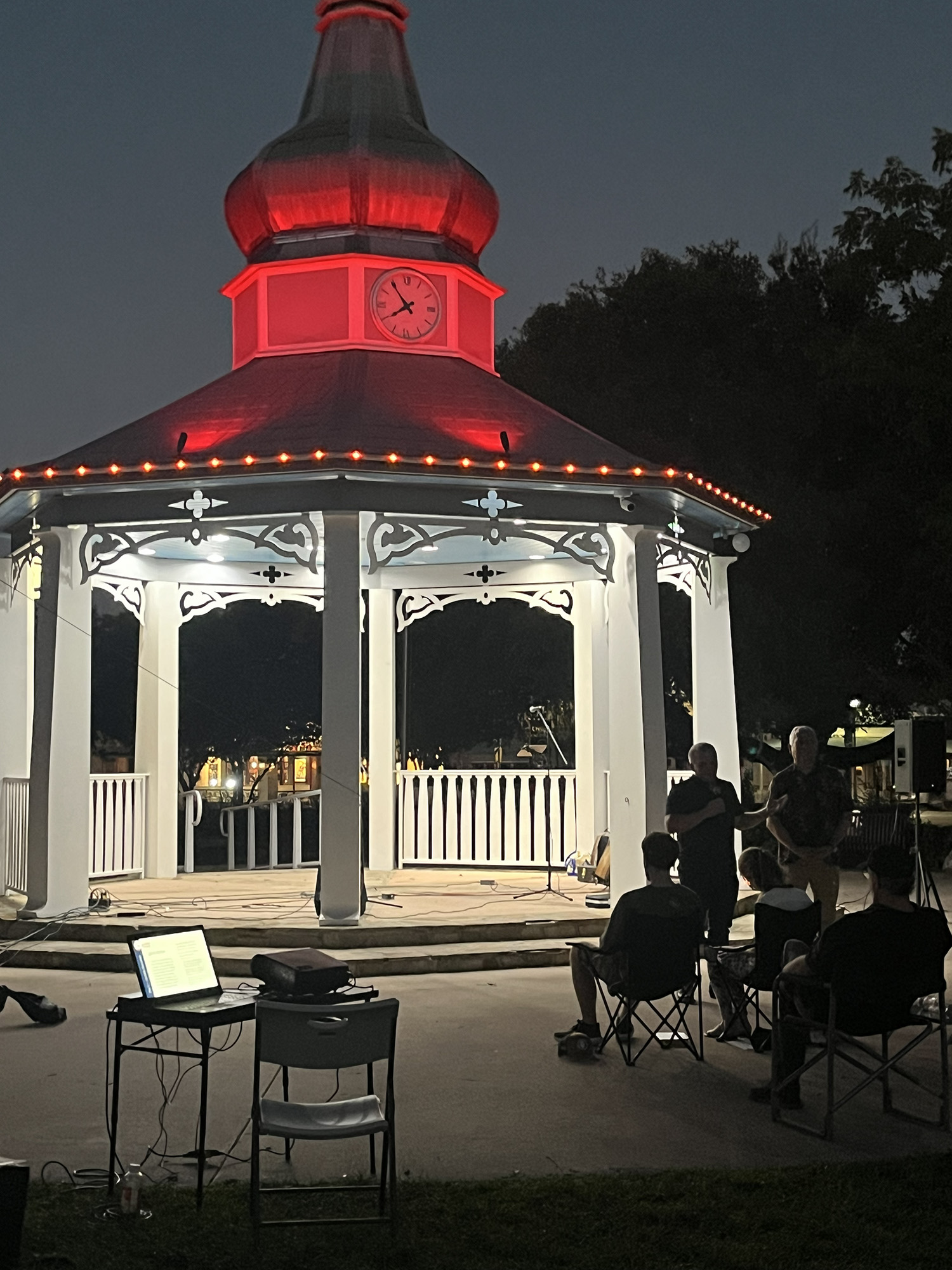 Hearts quiet as night falls