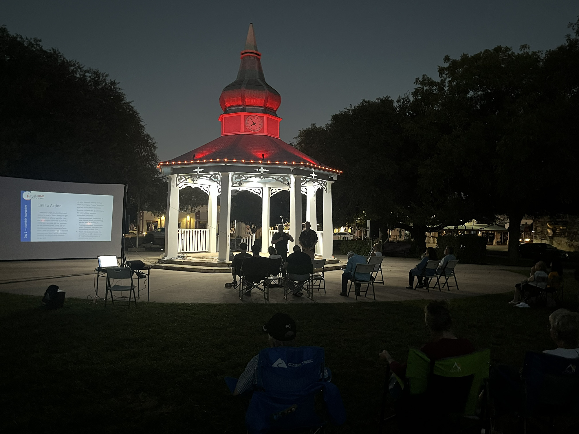 As we surround His throne