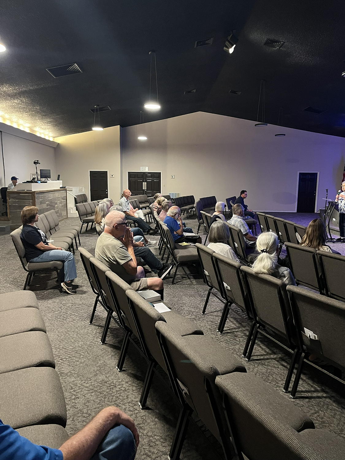 Attendees enter into a spirit of intercession