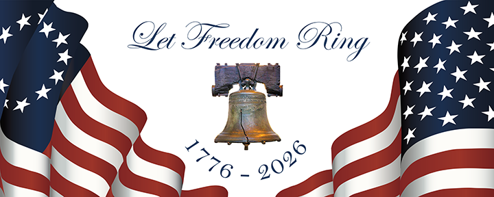 250th Anniversary of America Banner (4' by 10')