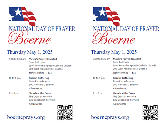 2025 National Day of Prayer Boerne Half-page Flyers