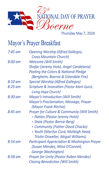2026 Mayor's Prayer Breakfast Program